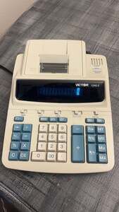 Victor 1240-3A AntiMicrobial Two-Color Printing Calculator, 12-Digit Fluorescent